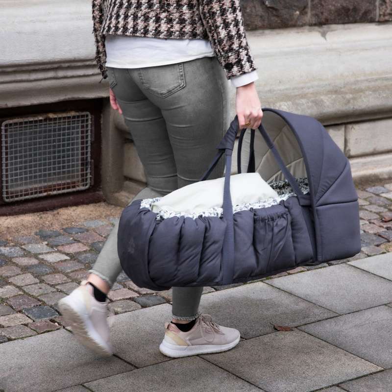 Sebra Kaleche till 3-i-1 Babynest - Blue Olive 