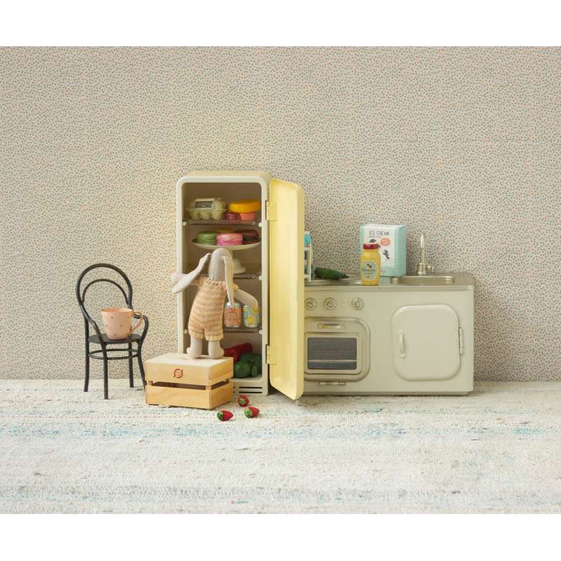 Maileg Kylskåp - Miniatyr - Gul 