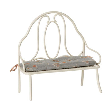 Maileg Vintage Bänk - Miniatyr - Råvit 