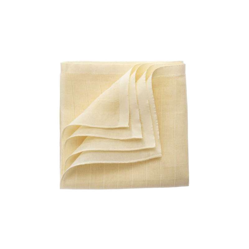 Disana Muslin Muslinfiltar/Minisvep - 5 st. - 80x80cm. - Natural