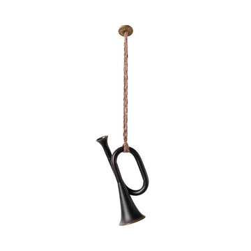 Maileg Julornament i Metall - Trumpet - Antracitgrå 