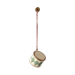 Maileg Juldekoration - Metall - Trumma - Liten - Mint