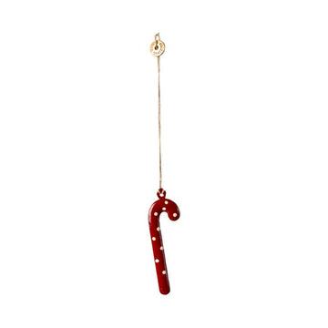 Maileg Julornament i Metall - Sockerstång - Prick 