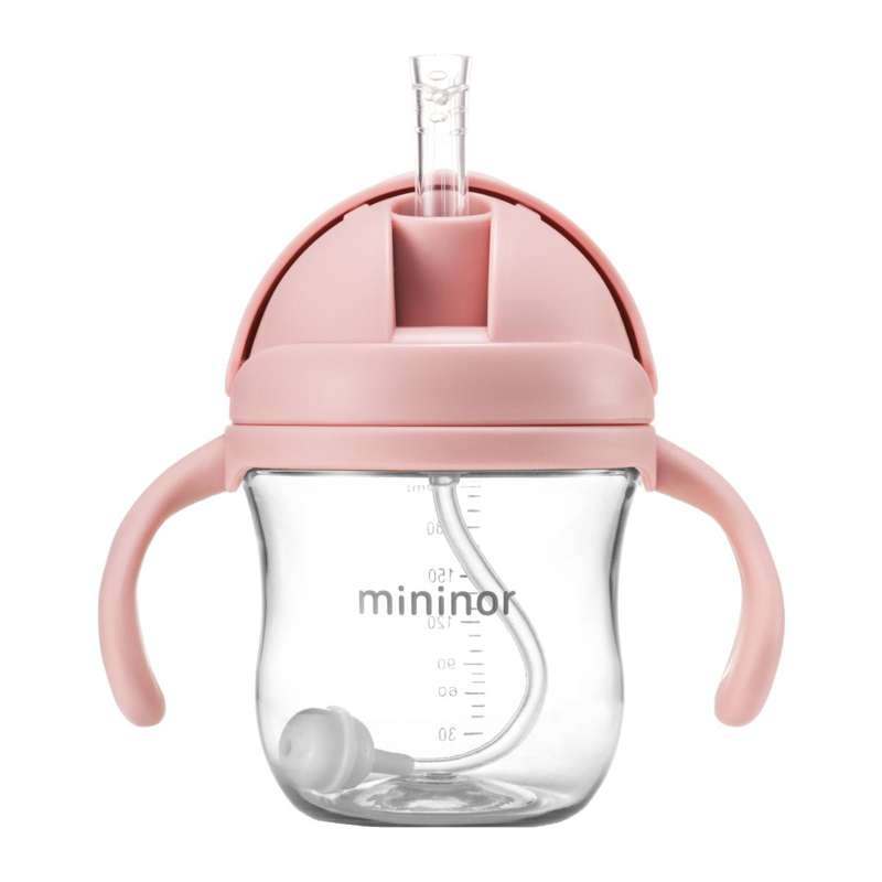 Mininor Sugrörskopp - Tritan - 220ml - Rosa 
