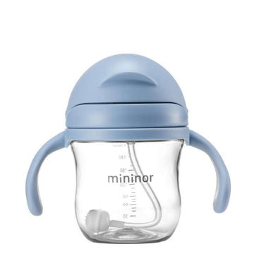 Mininor Sugrörskopp - Tritan - 220ml - Blå 