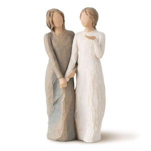Willow Tree Min syster - Min vän Figur (systrar eller vänner hand i hand) 
