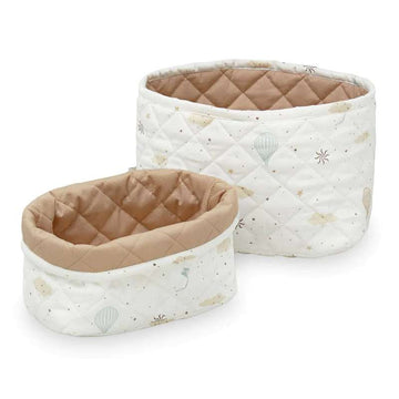 Cam Cam Copenhagen Quiltade Förvaringskorgar - 2 st. - OCS - Dreamland/Camel 