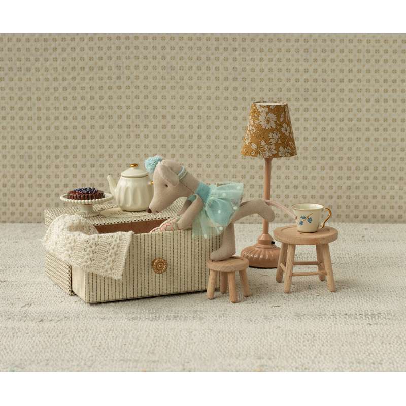 Maileg Dansmus i Daybed - Lillasyster 