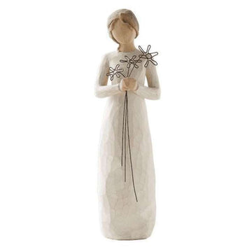 Willow Tree Tacksam Figur (kvinna med blommor) 