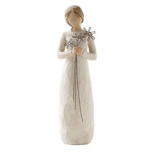 Willow Tree Tacksam Figur (kvinna med blommor) 