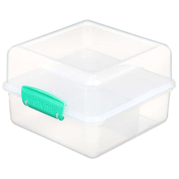 Sistema Matlåda - Lunch Cube To Go - 1.4 L. - Klar/Minty Teal 