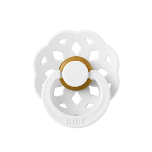 BIBS Rund Boheme Napp - Str. 2 - Naturgummi - White