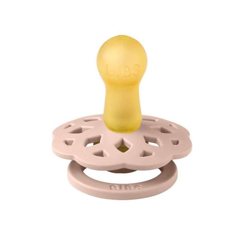 BIBS Rund Boheme Napp - 2-Pack - Strl. 2 - Naturgummi - Woodchuck/Blush