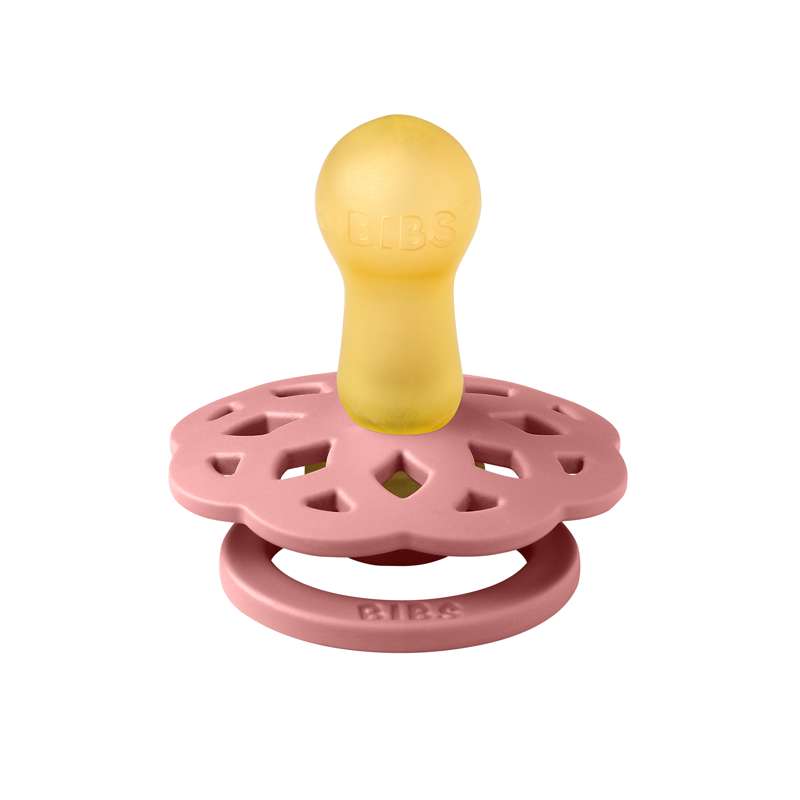 BIBS Rund Boheme Napp - Stl. 2 - Naturgummi - Dusty Pink