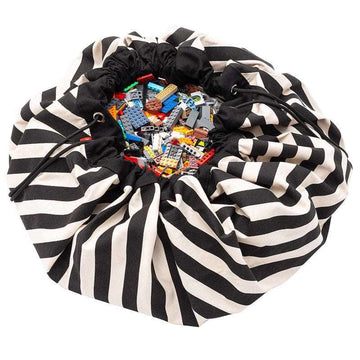 Play & Go Förvaringsmatta - Stripes Black