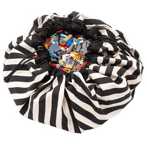 Play & Go Förvaringsmatta - Stripes Black