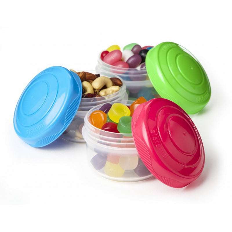 Sistema Snackboks - Mini Bites - 3-Pack - 130ml - Ass. Färger 