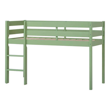 Hoppekids ECO Comfort - Halvhög loftsäng - Flera Storlekar - Pale Green 