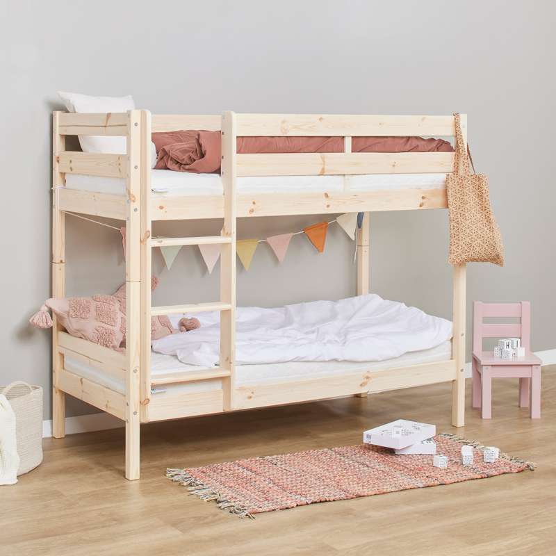 Hoppekids ECO Comfort - Våningsäng - Flera Storlekar - Naturlig 