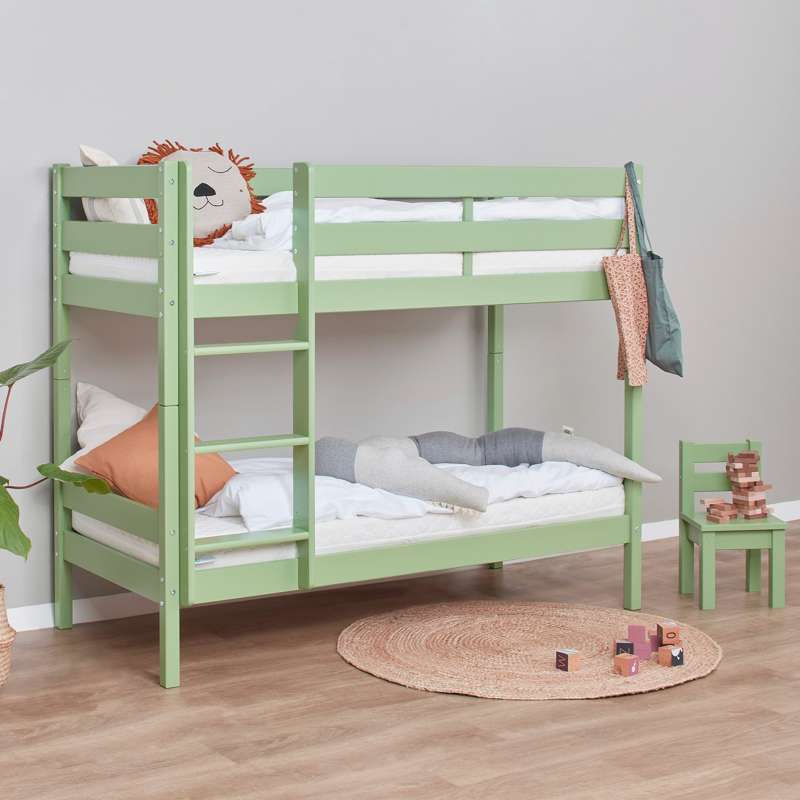 Hoppekids ECO Comfort - Våningsäng - Flera Storlekar - Pale Green 