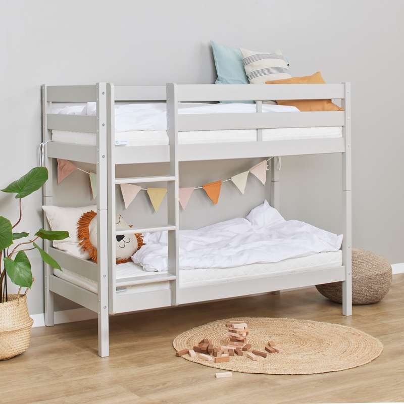 Hoppekids ECO Comfort - Våningsäng - Flera Storlekar - Dove Grey 
