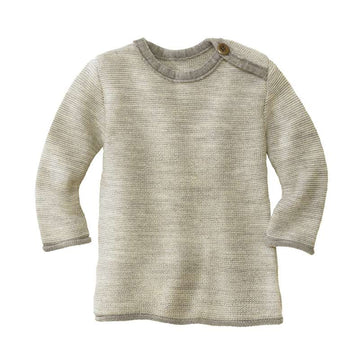 Disana Melange Sweater - Merinoull - Grå/Natur 