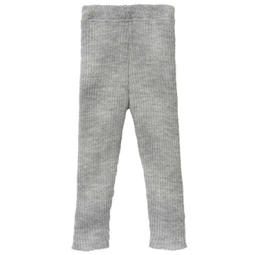 Disana Ribbstickade Leggings - Merinoull - Grå 
