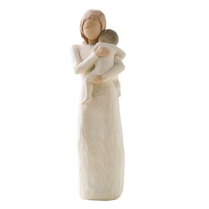 Willow Tree Barn av mitt hjärta Figur (mamma med liten) 