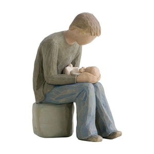 Willow Tree Ny pappa figur (far med spädbarn) 