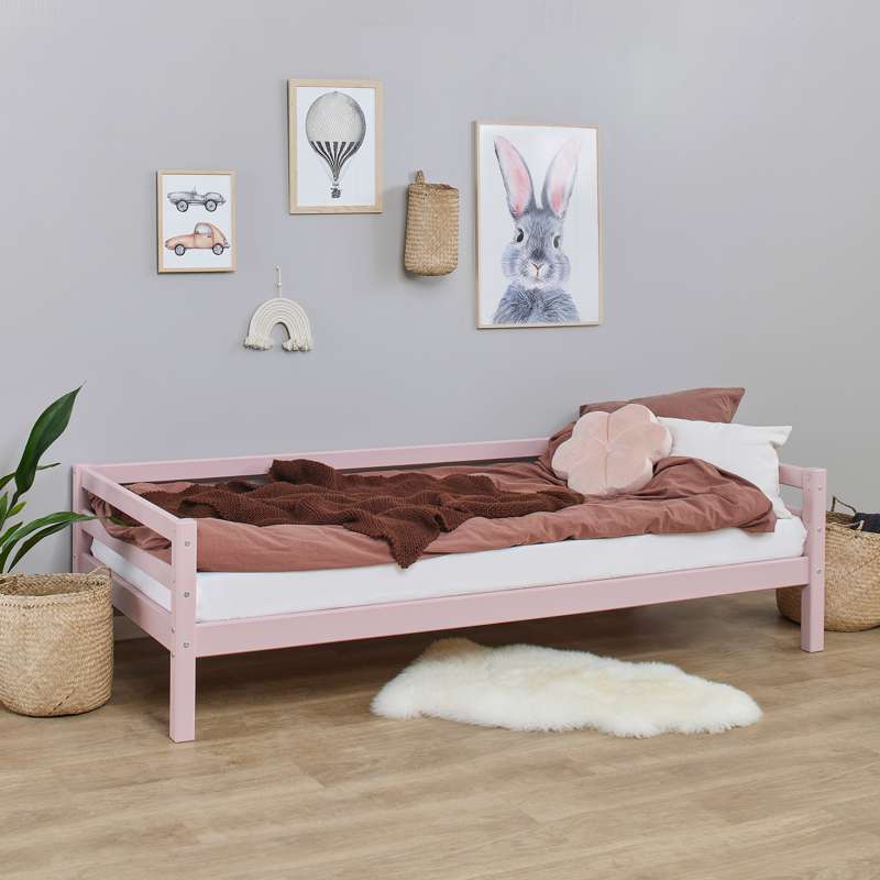 Hoppekids ECO Dream - Min färg Juniorsäng - 90x200 cm. - Delbar - Pale Rose 
