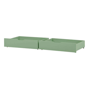 Hoppekids Utdragslåda på hjul - 2 st. - Flera storlekar - Pale Green 