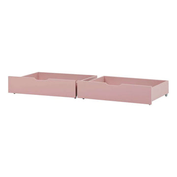 Hoppekids Utdragslåda på hjul - 2 st. - Flera storlekar - Pale Rose 