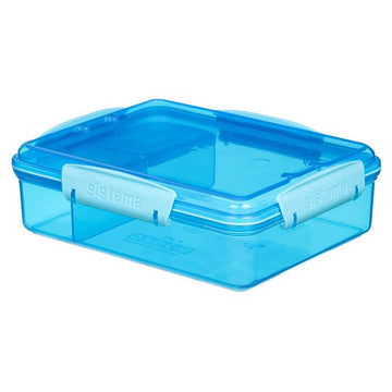 Sistema Matlåda - Snack Attack Duo Lunch - 975ml - Blå 