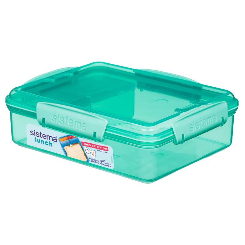Sistema Matlåda - Snack Attack Duo Lunch - 975ml - Mintgrön 