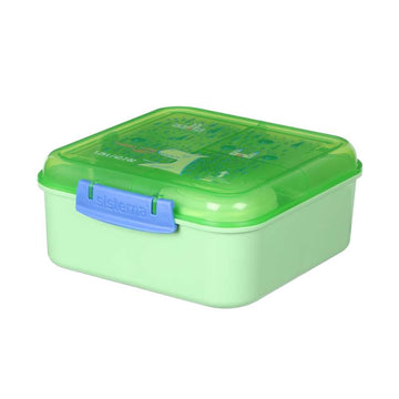 Sistema Bento Cube Lunch - Matlåda m. Bägare - Barn - 1.25L - Dragon/Cucumber