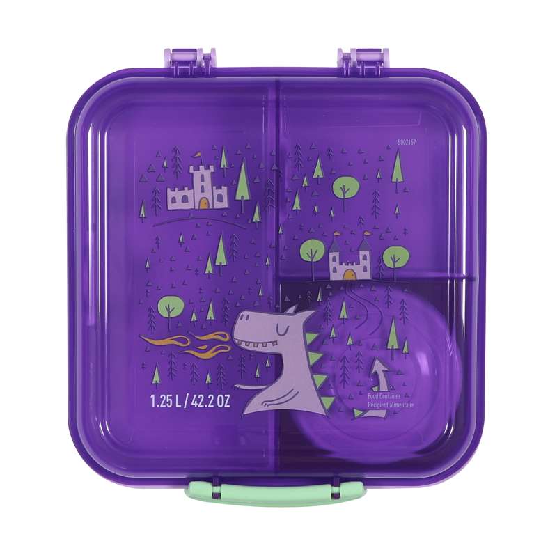 Sistema Bento Cube Lunch - Matlåda med Behållare - Kids - 1.25L - Dragon/Fairy Dust