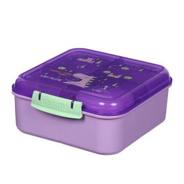 Sistema Bento Cube Lunch - Matlåda med Behållare - Kids - 1.25L - Dragon/Fairy Dust