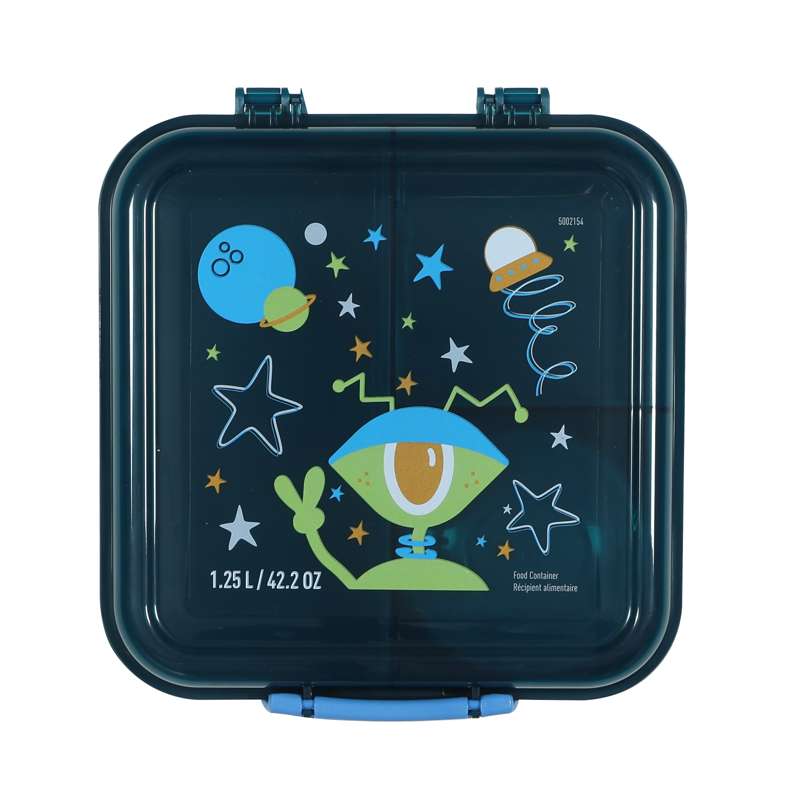 Sistema Bento Cube Lunch - Matlåda med Behållare - Kids - 1.25L - One Eyed Alien/Laguna