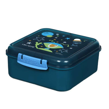 Sistema Bento Cube Lunch - Matlåda med Behållare - Kids - 1.25L - One Eyed Alien/Laguna