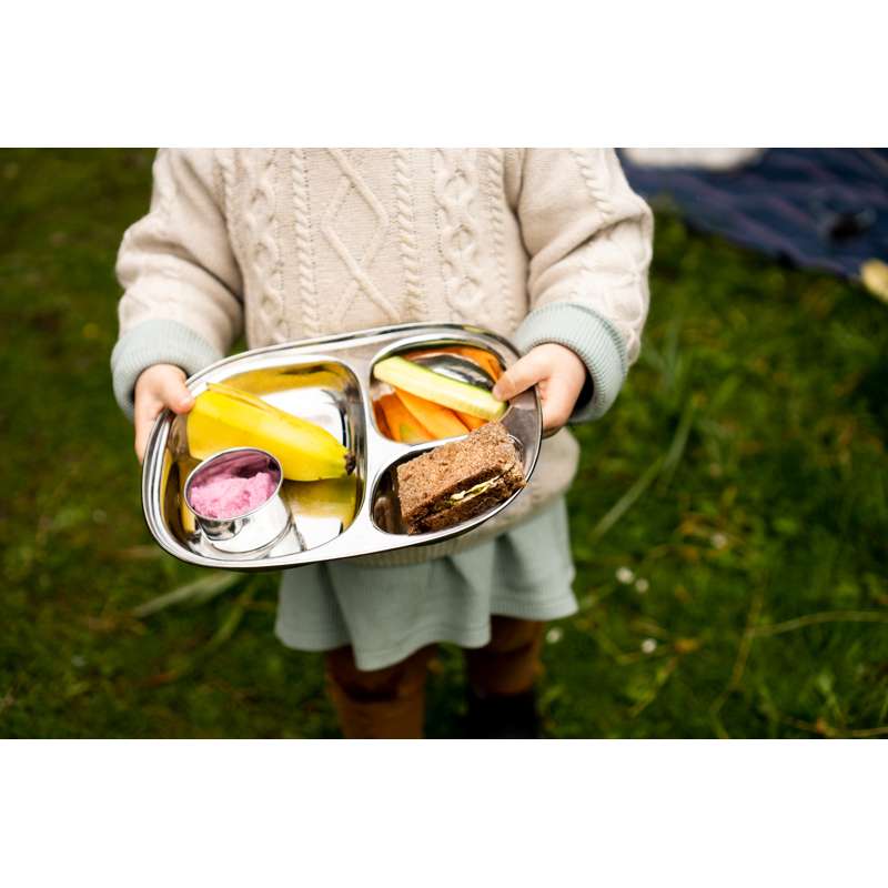 Pulito SteelLunchTray Rumindelad Tallrik - Rostfritt Stål - Medium 