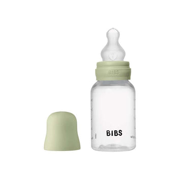 BIBS Bottle - nappflaskset - Plast - Silikon/Slow Flow/Rund - 150ml - Sage