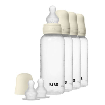 BIBS Bottle - Nappflaskset - 4 st. - Plast - Silikon - 270ml - Ivory