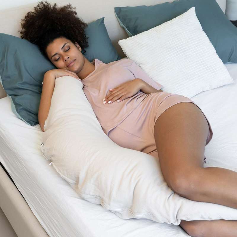 Doomoo Amnings-/Graviditetskudde - Muslin - Beige 