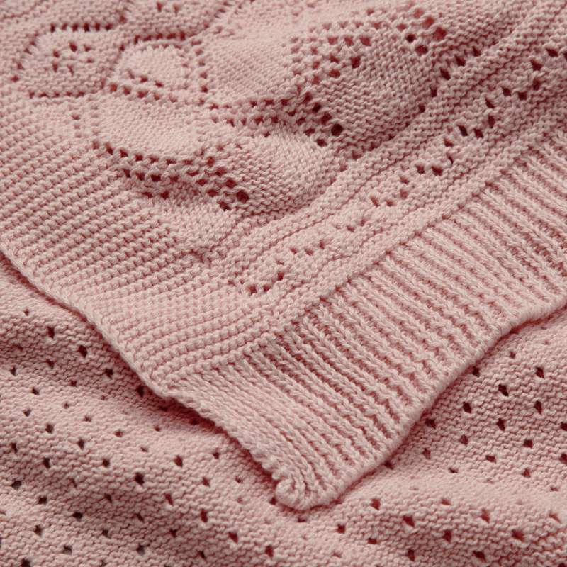 Cam Cam Copenhagen Pointelle Stickad tröja - Baby - GOTS - Sorbet 