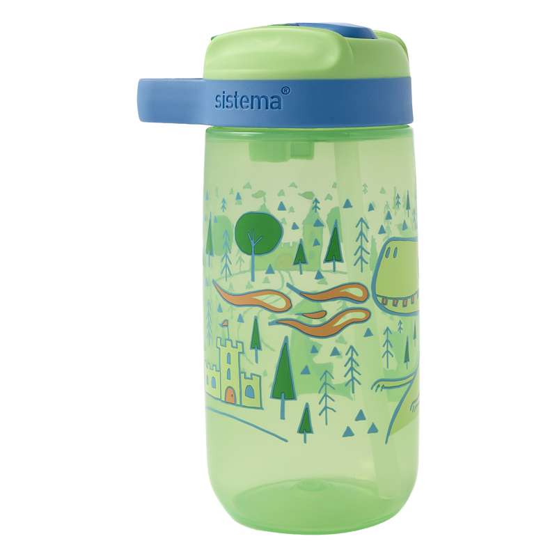Sistema Easy Sip Bottle - Vattenflaska - Barn - 500ml - Dragon/Cucumber