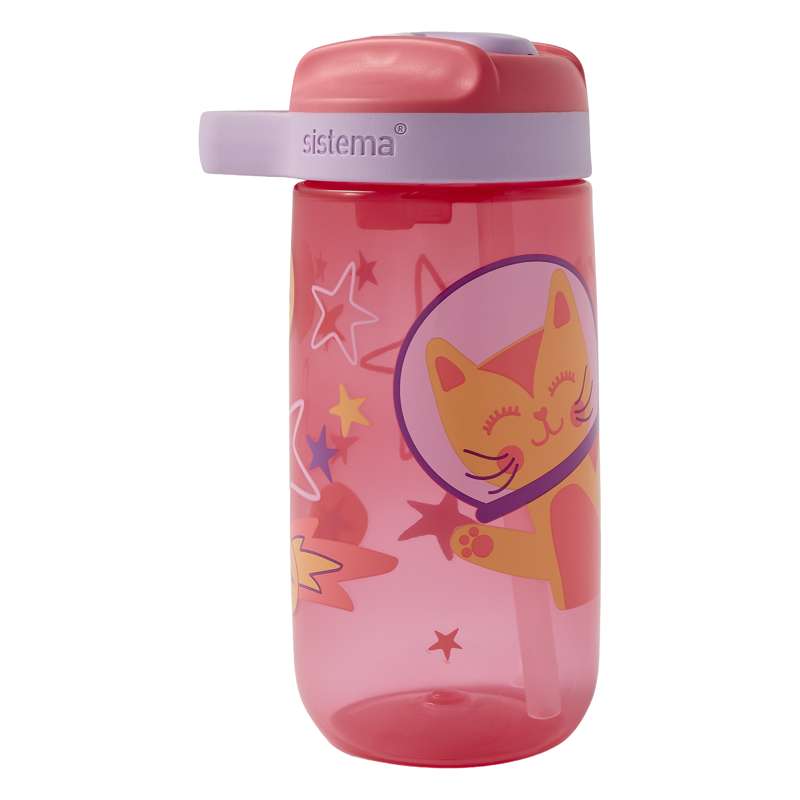 Sistema Easy Sip Bottle - Vattenflaska - Barn - 500ml - Space Kitty/Popsicle
