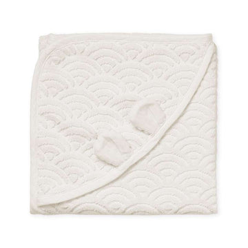 Cam Cam Copenhagen Handduk m. Huva och Öron - Baby - GOTS - Off White 