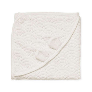 Cam Cam Copenhagen Handduk m. Huva och Öron - Baby - GOTS - Off White 