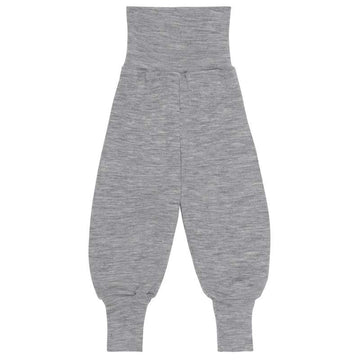 Engel Natur Babybyxor m. midjerib - Ull/Silke - Grå 
