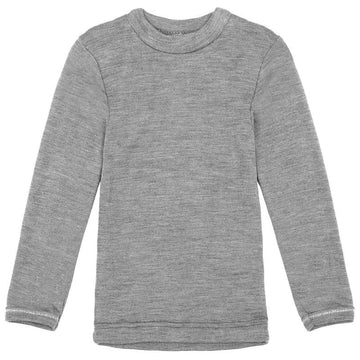 Engel Natur Blus - Ekologisk Ull/Silke - Grå Melange 